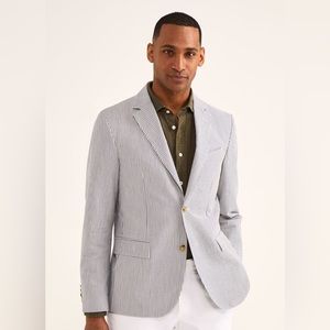 Chiari Casual Mens Blazer Button Striped Wool Italy Sport Coat 41 - 42 Jacket